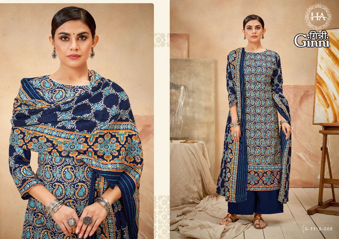 Harshit Ginni Ethnic Wear Pashmina Wholesale Dress Collection